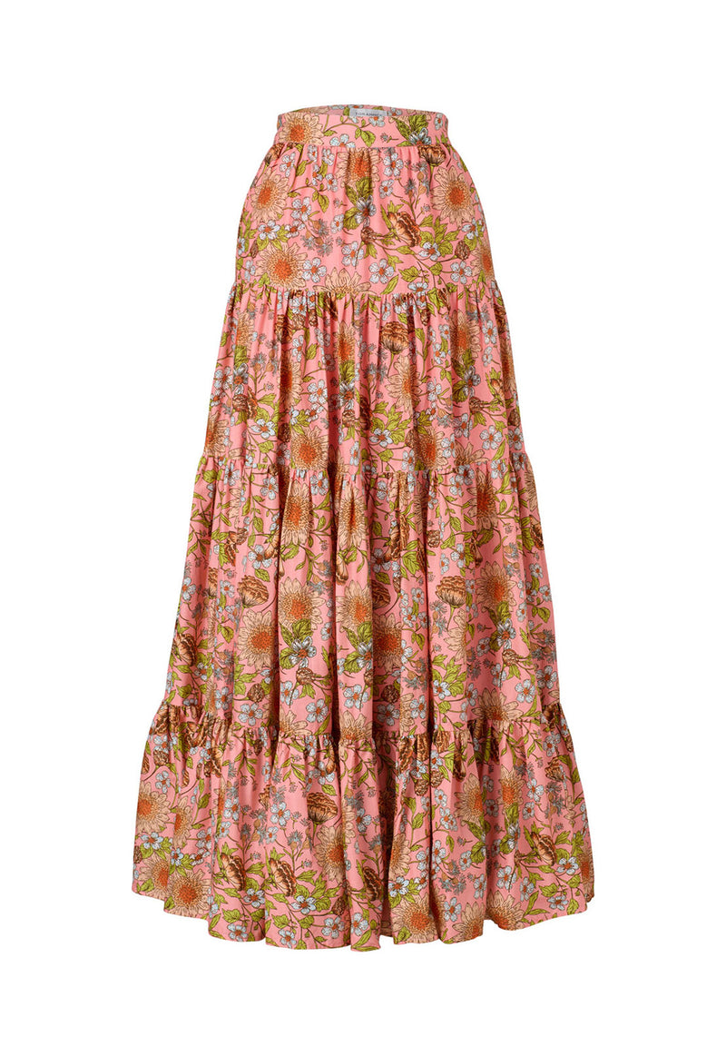 DAY TO NIGHT SKIRT FLORAL PINK
