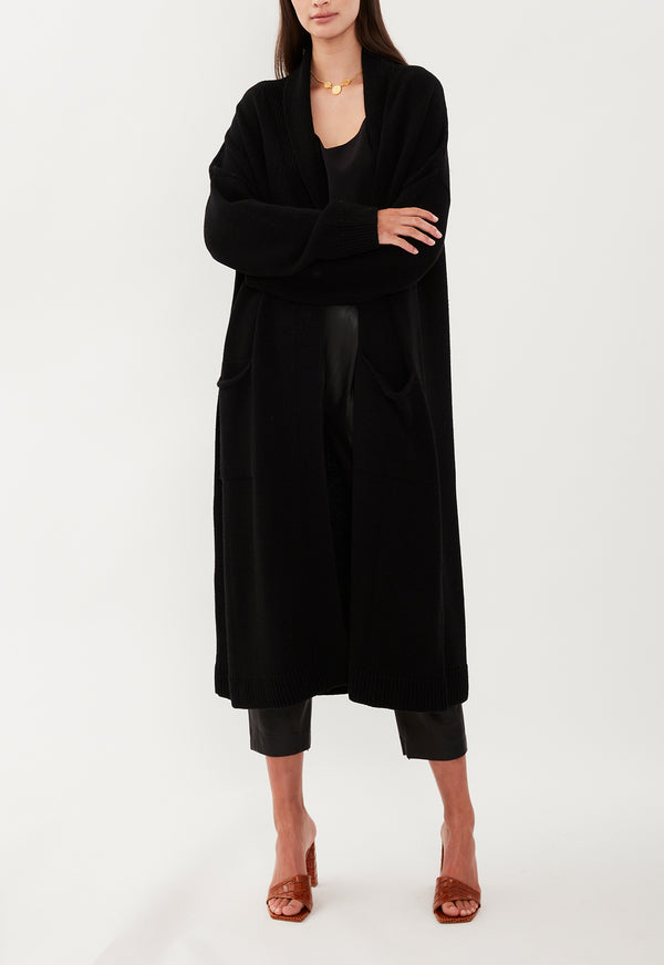 DEEP POCKETS CARDIGAN BLACK 2023