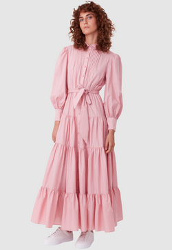 9-5 DRESS DUSTY PINK