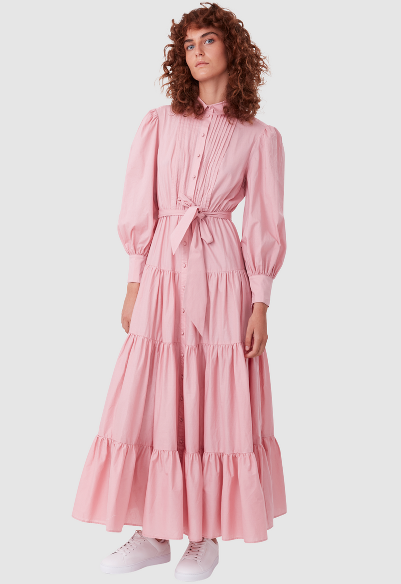 9-5 DRESS DUSTY PINK