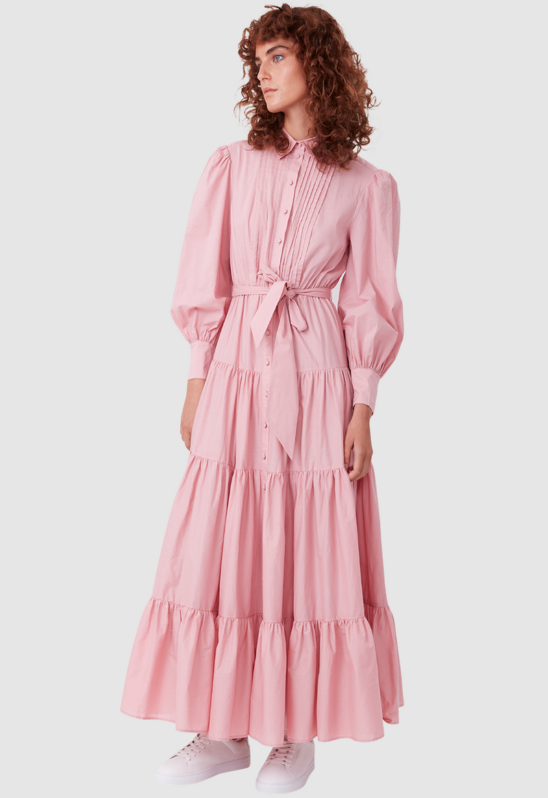 9-5 DRESS DUSTY PINK