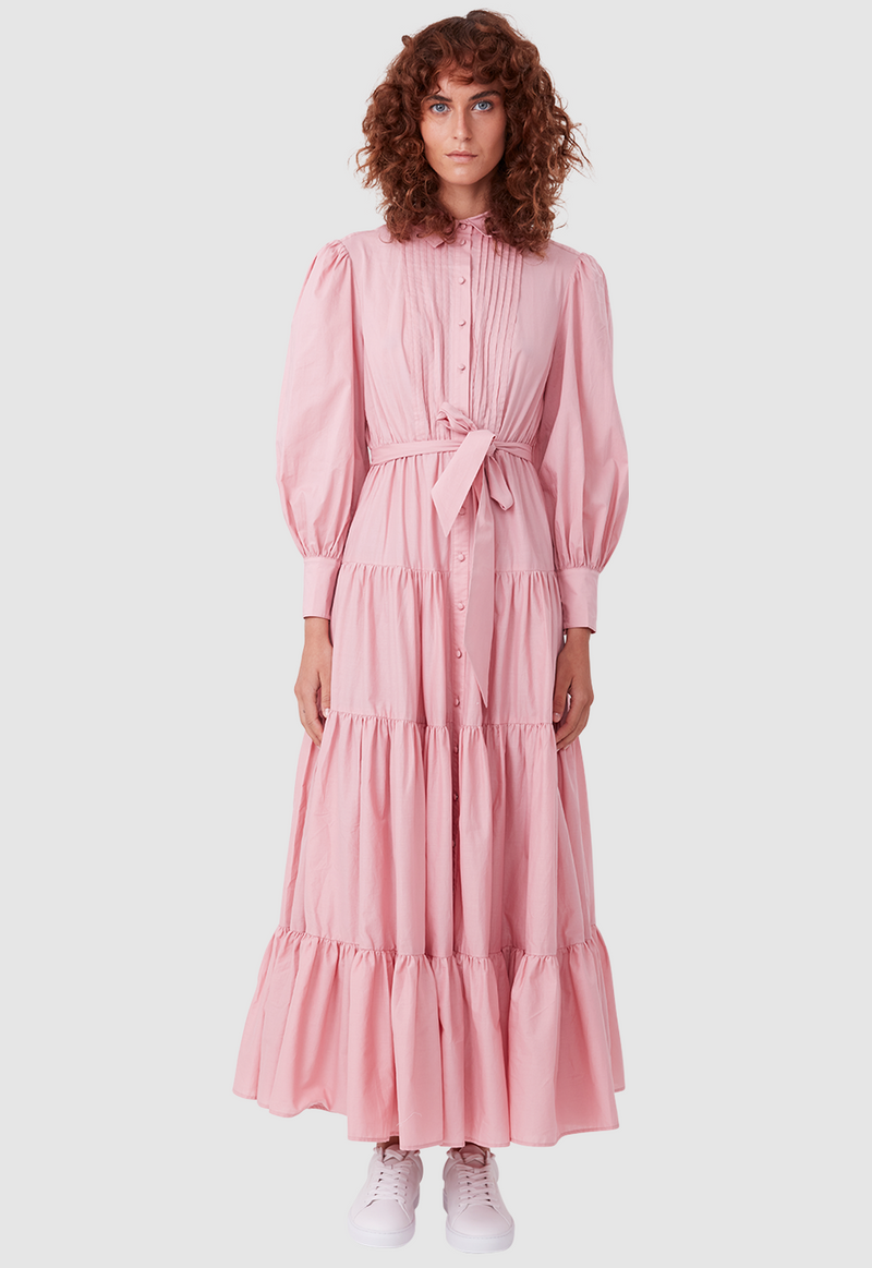9-5 DRESS DUSTY PINK