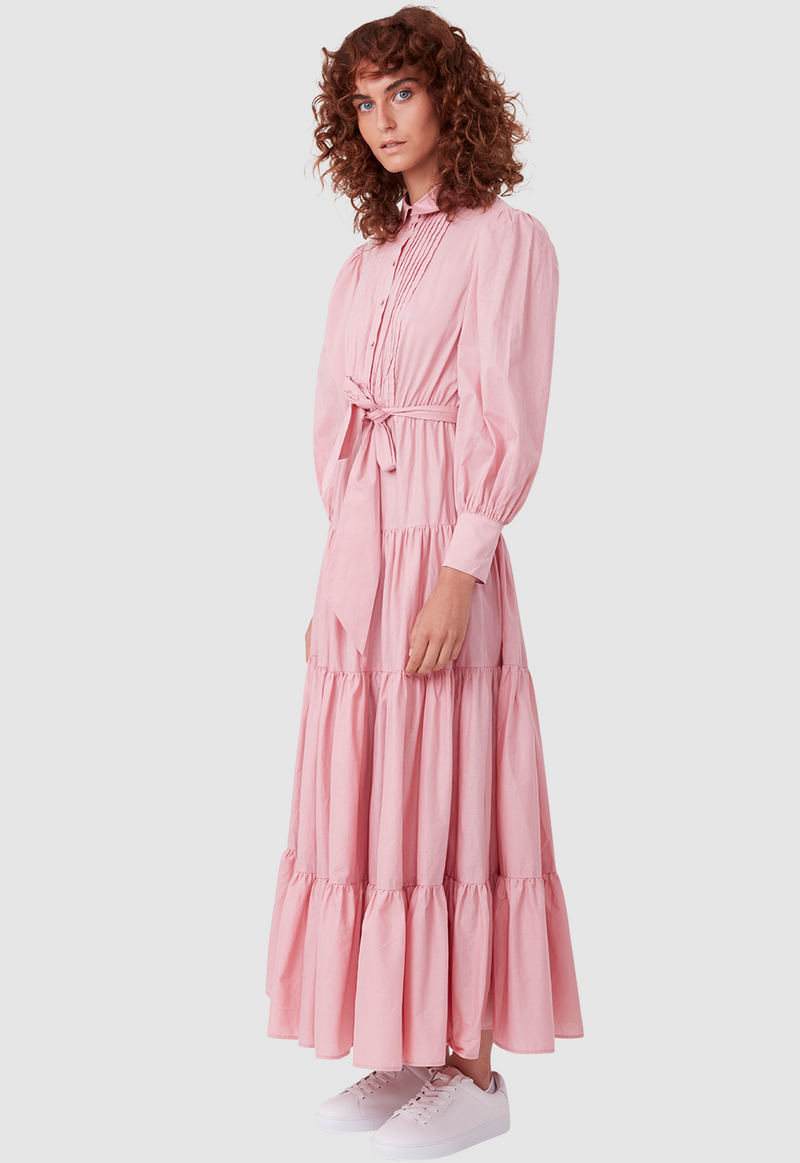 9-5 DRESS DUSTY PINK