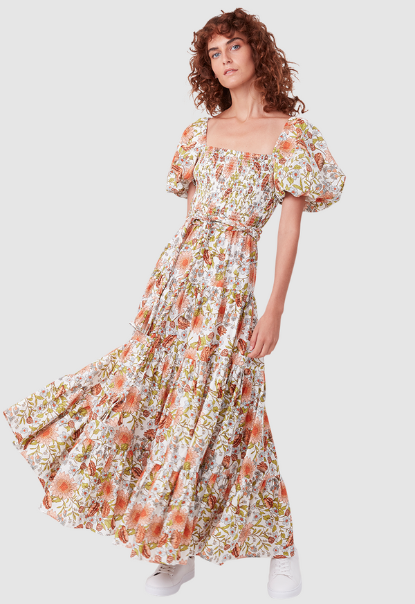 ALICE DRESS FLORAL PRINT WHITE