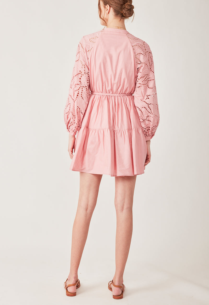 DAY TO NIGHT MINI DRESS DUSTY PINK