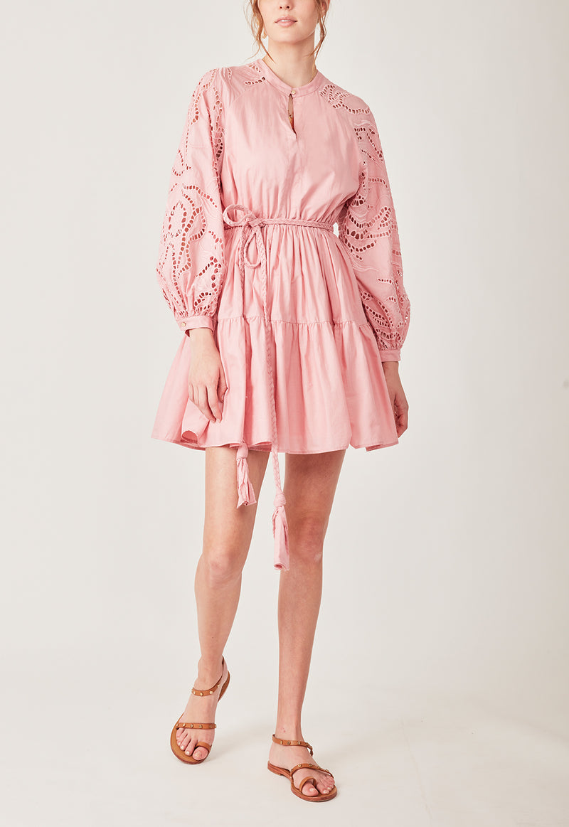 DAY TO NIGHT MINI DRESS DUSTY PINK