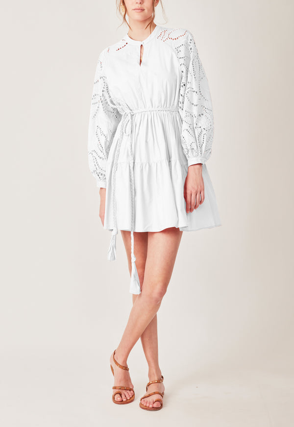 DAY TO NIGHT MINI DRESS WHITE