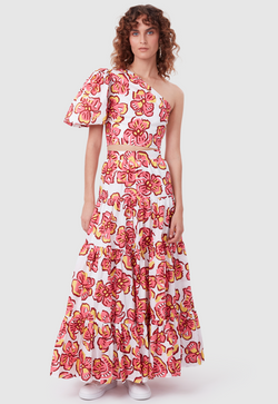DAY TO NIGHT SKIRT BOLD FLORAL PINK