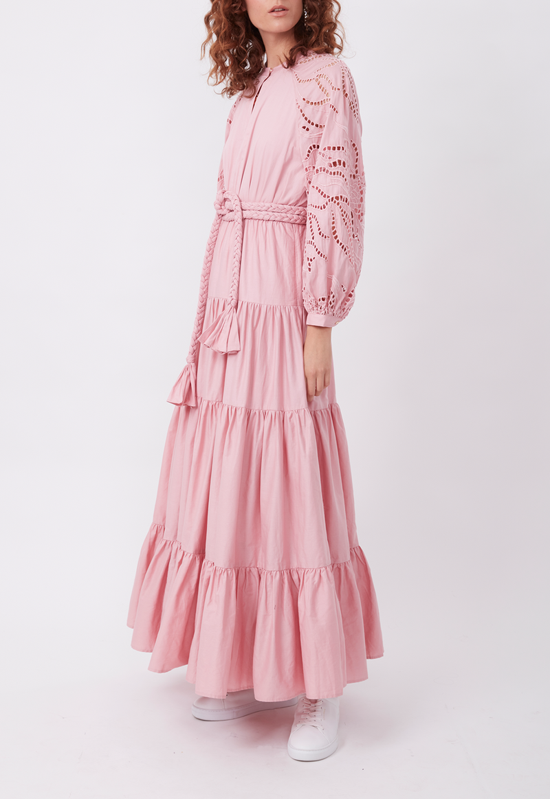 DAY TO NIGHT DRESS DUSTY PINK