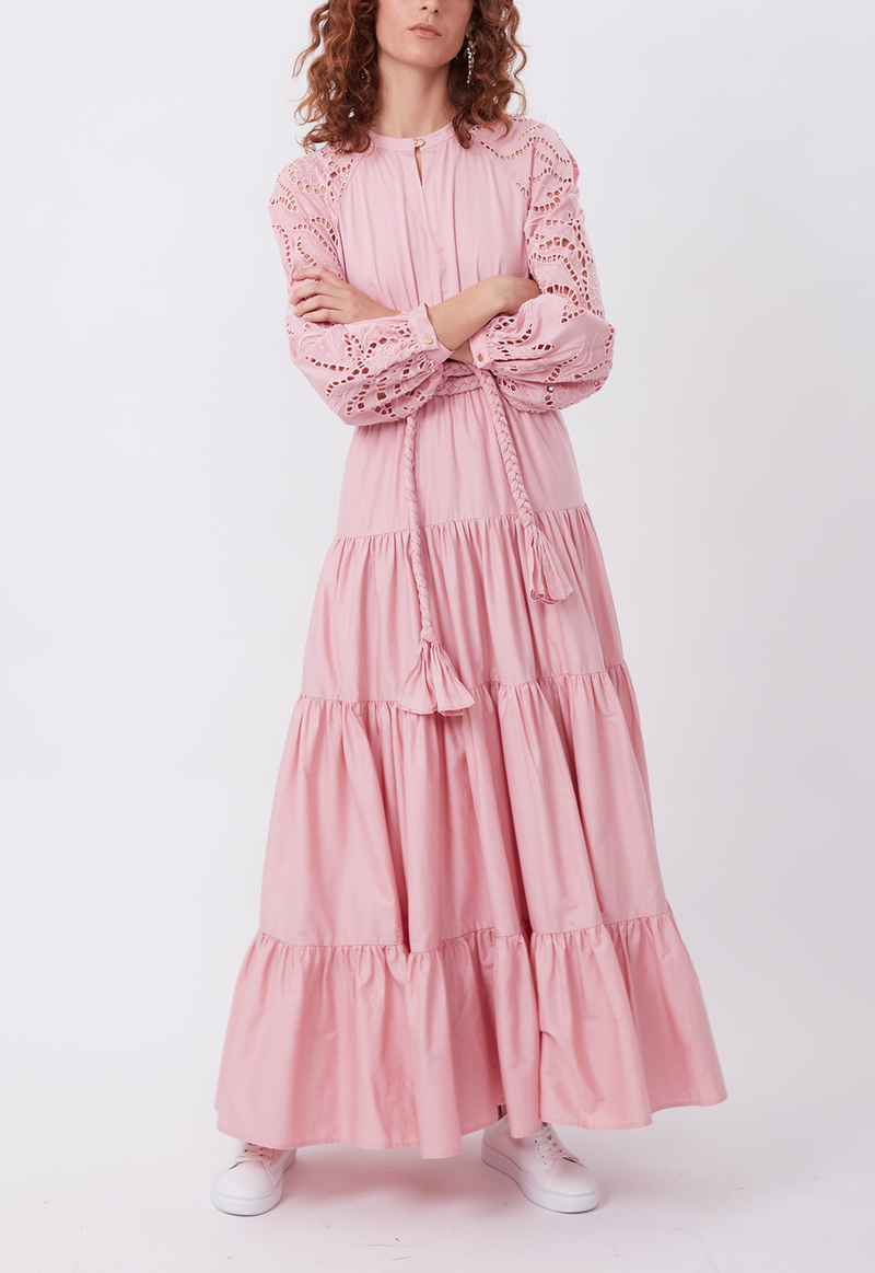 DAY TO NIGHT DRESS DUSTY PINK