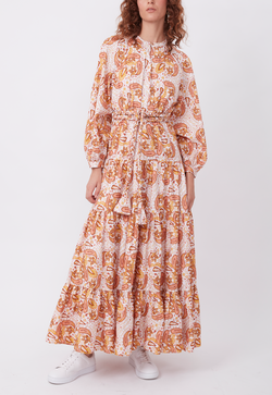 DAY TO NIGHT DRESS MUSTARD