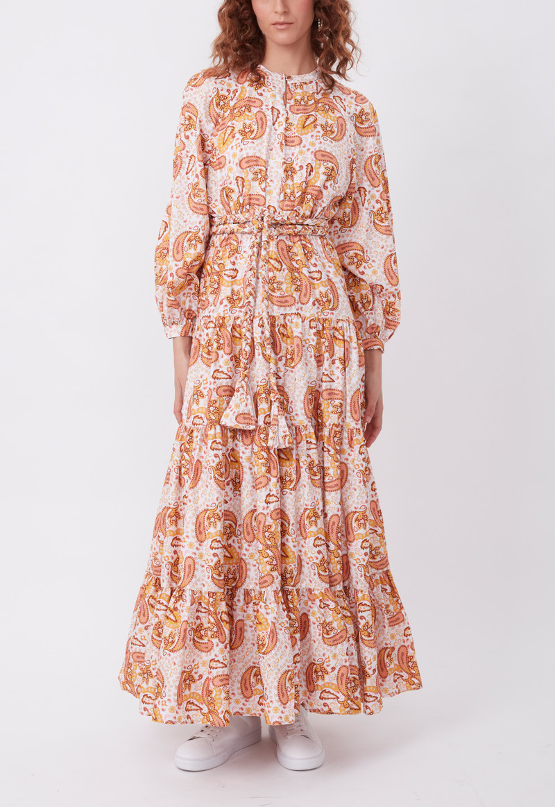 DAY TO NIGHT DRESS MUSTARD