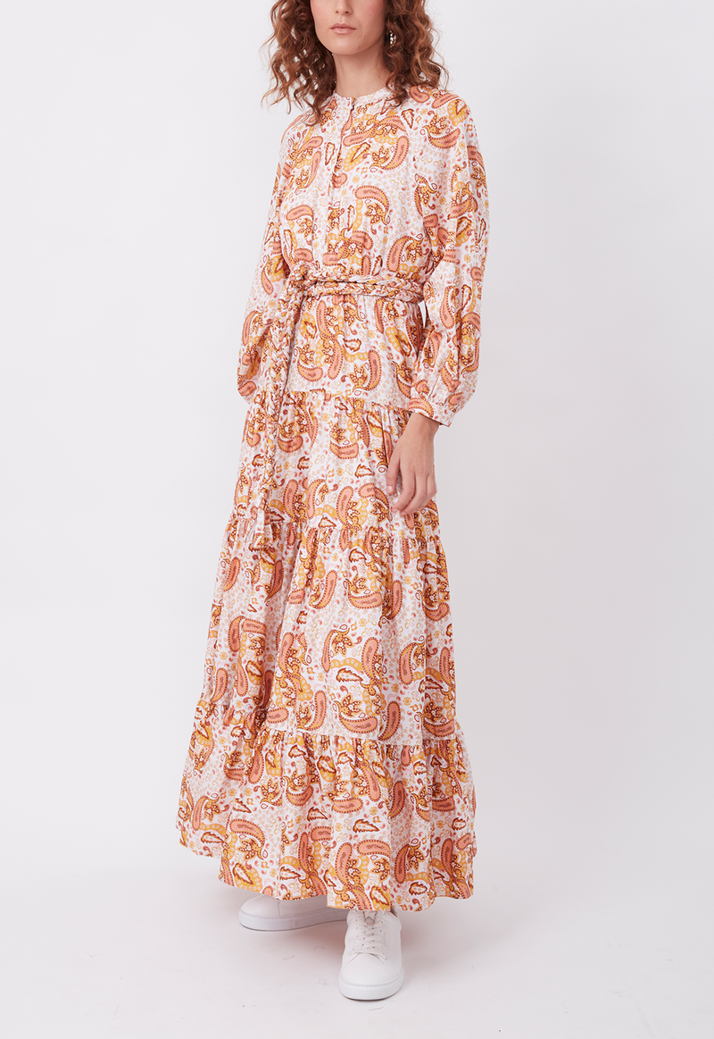 DAY TO NIGHT DRESS MUSTARD