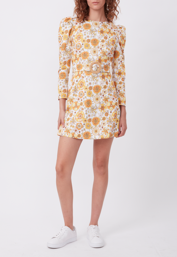 EDIE MINI DRESS VINTAGE FLORAL