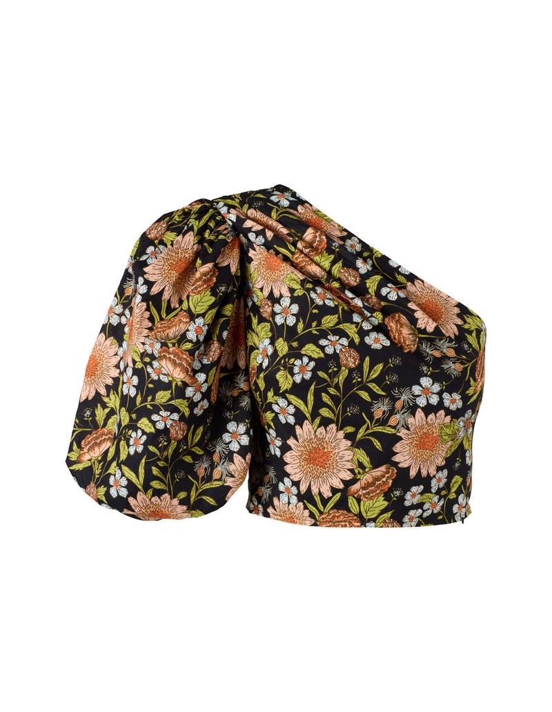 FRIDA BLOUSE FLORAL PRINT BLACK