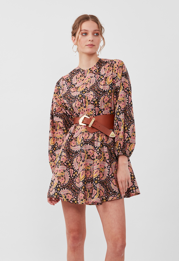 FLOAT AWAY MINI DRESS BLACK PINK