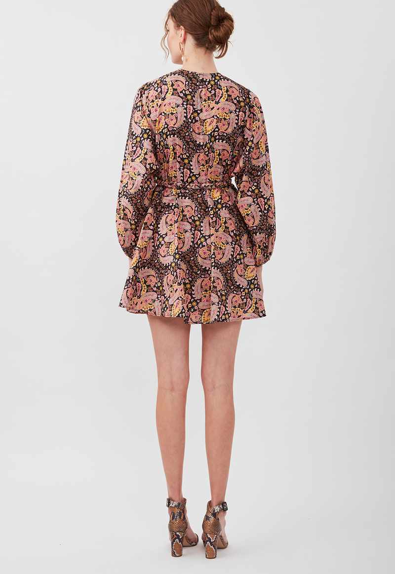 FLOAT AWAY MINI DRESS BLACK PINK