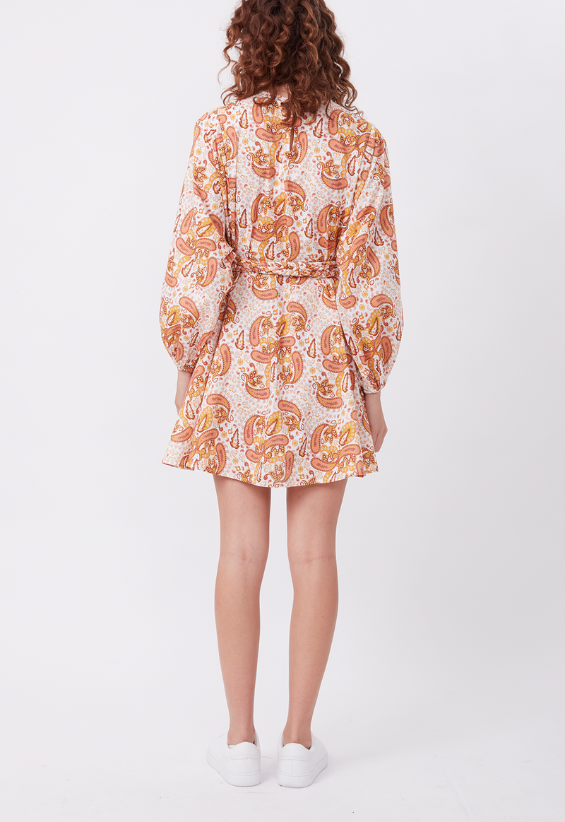 FLOAT AWAY MINI DRESS MUSTARD