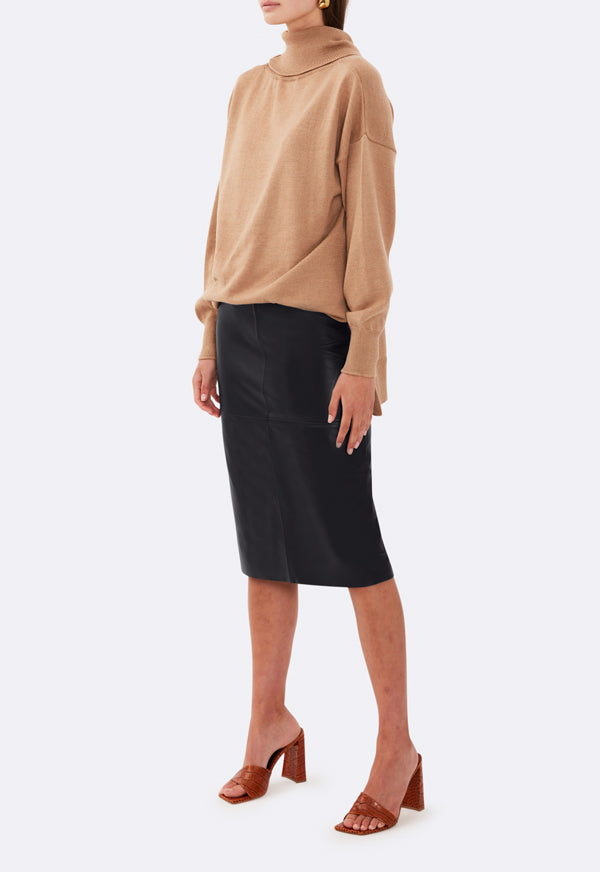 MID LENGTH PENCIL SKIRT BLACK