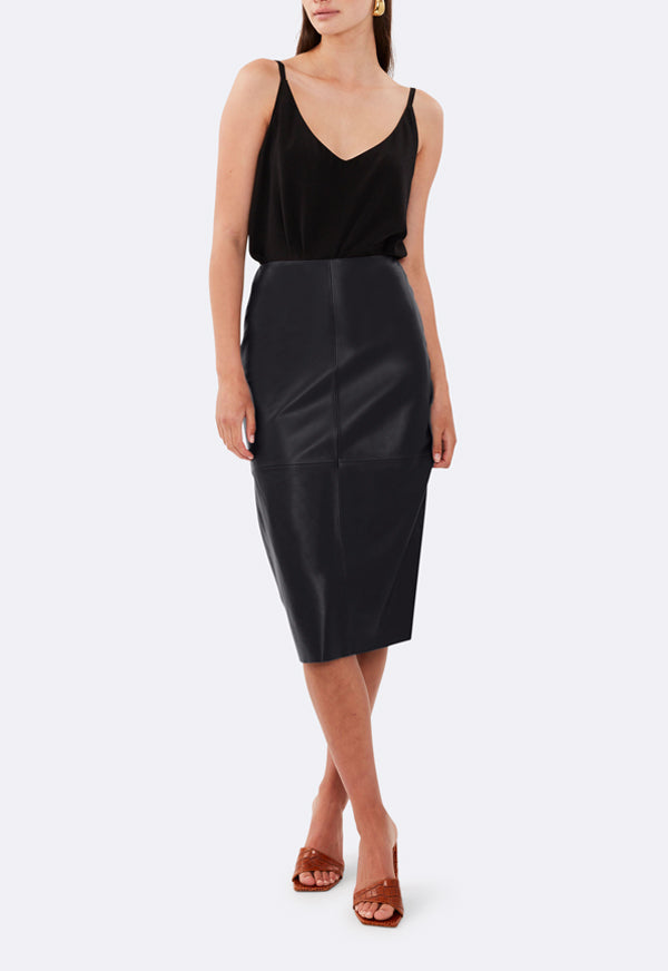 MID LENGTH PENCIL SKIRT BLACK