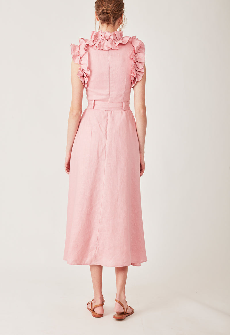 SEDGWICK DRESS DUSTY PINK
