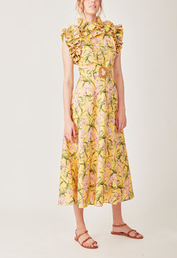 SEDGWICK DRESS FLORAL YELLOW