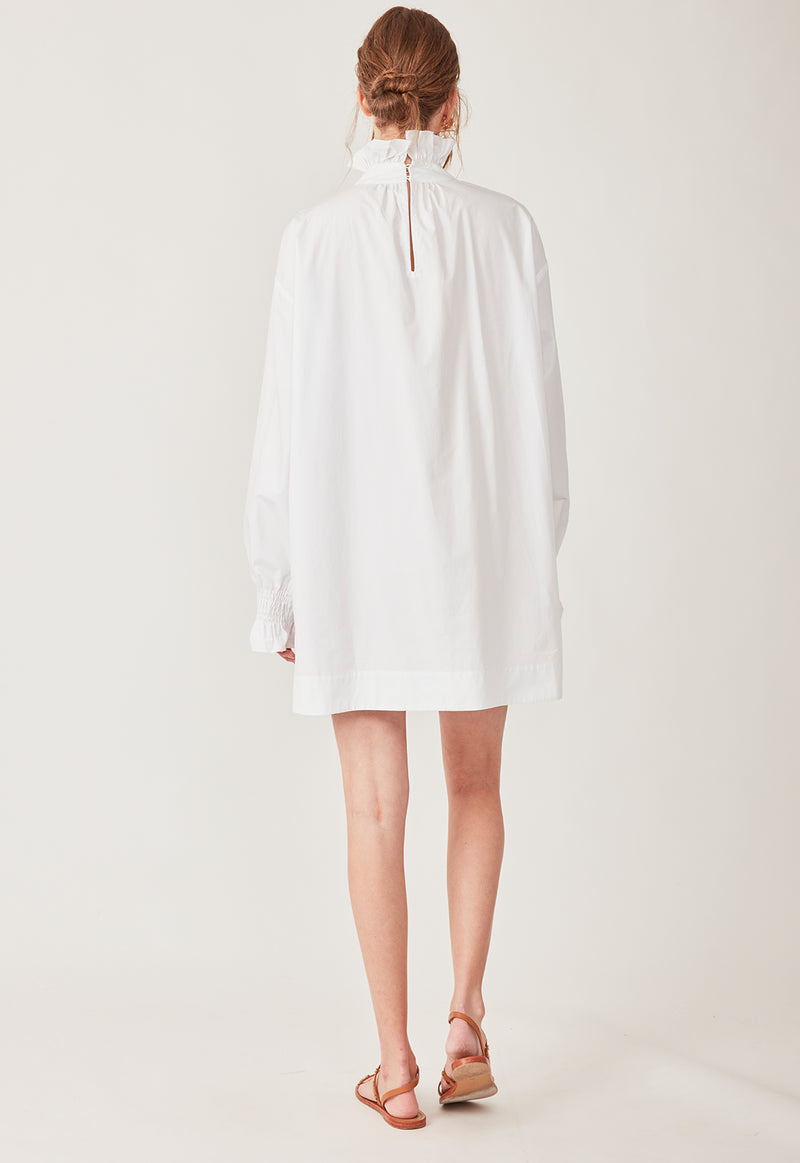 SOPHIA SMOCK DRESS WHITE