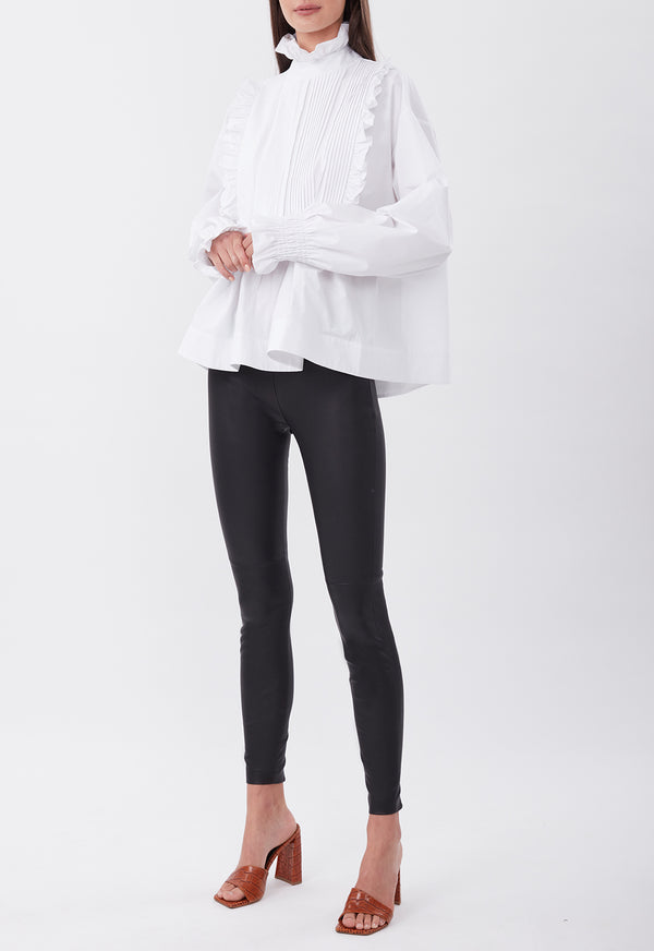 SOPHIA SMOCK BLOUSE WHITE