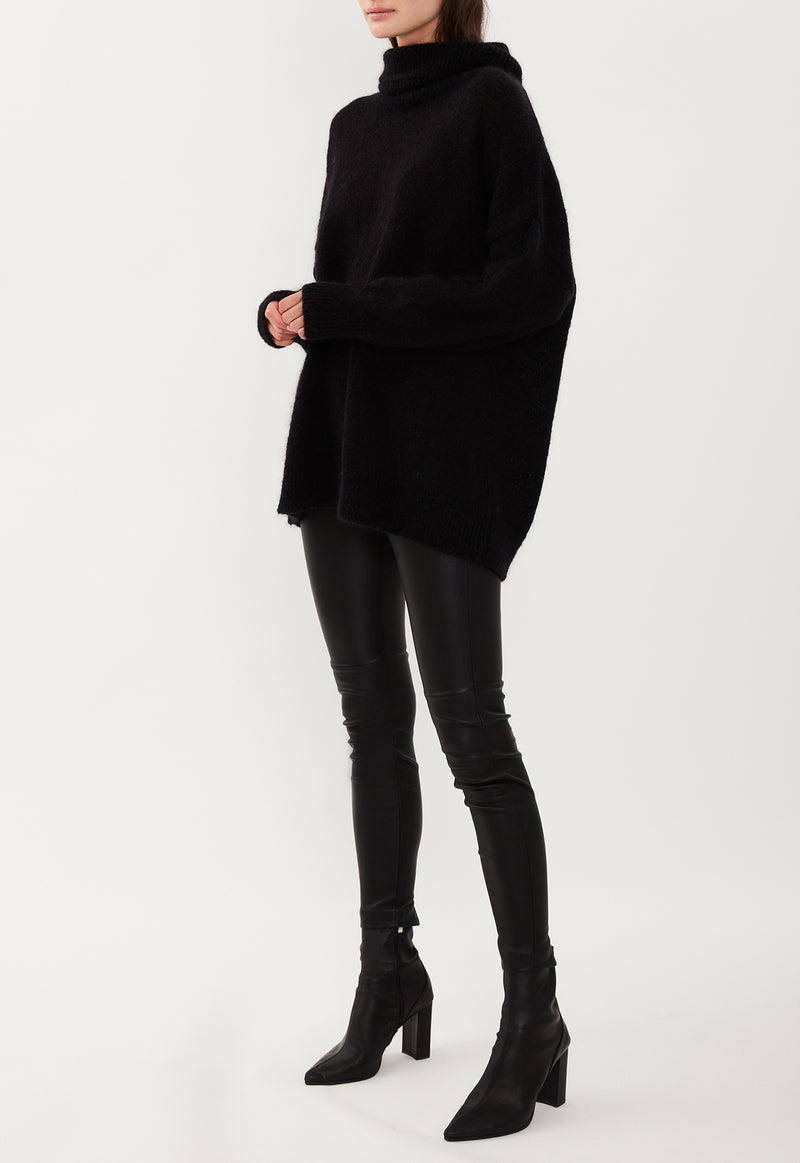 STRETCH LEATHER PANTS