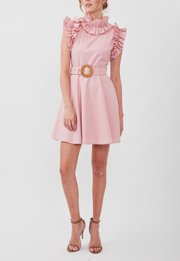 SEDGWICK MINI DRESS DUSTY PINK