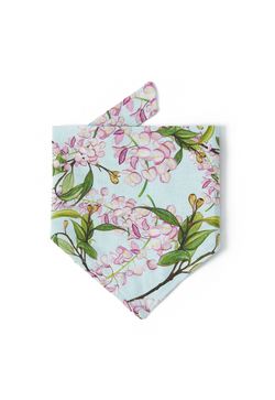 DOG BANDANA WATERCOLOUR FLORAL AQUA